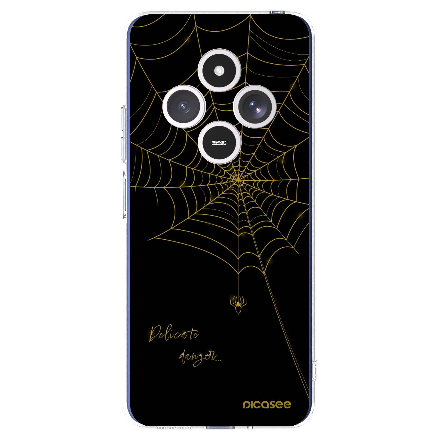 Picasee silikónový prehľadný obal pre Xiaomi Redmi 14C - Delicate danger