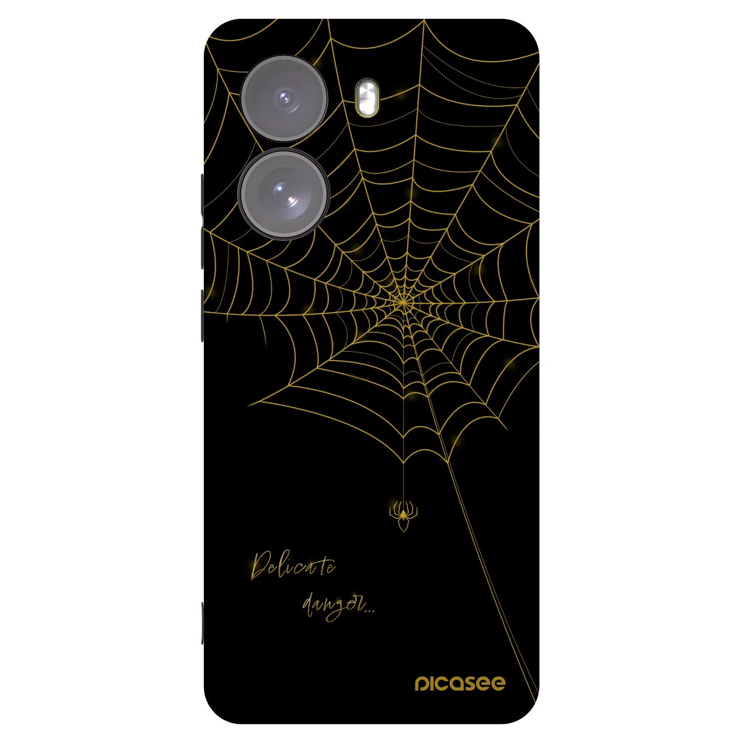 Picasee silikónový čierny obal pre Xiaomi Poco X7 - Delicate danger