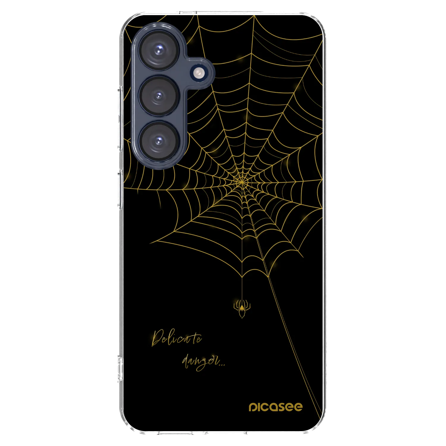 Picasee silikónový prehľadný obal pre Samsung Galaxy S25 5G - Delicate danger