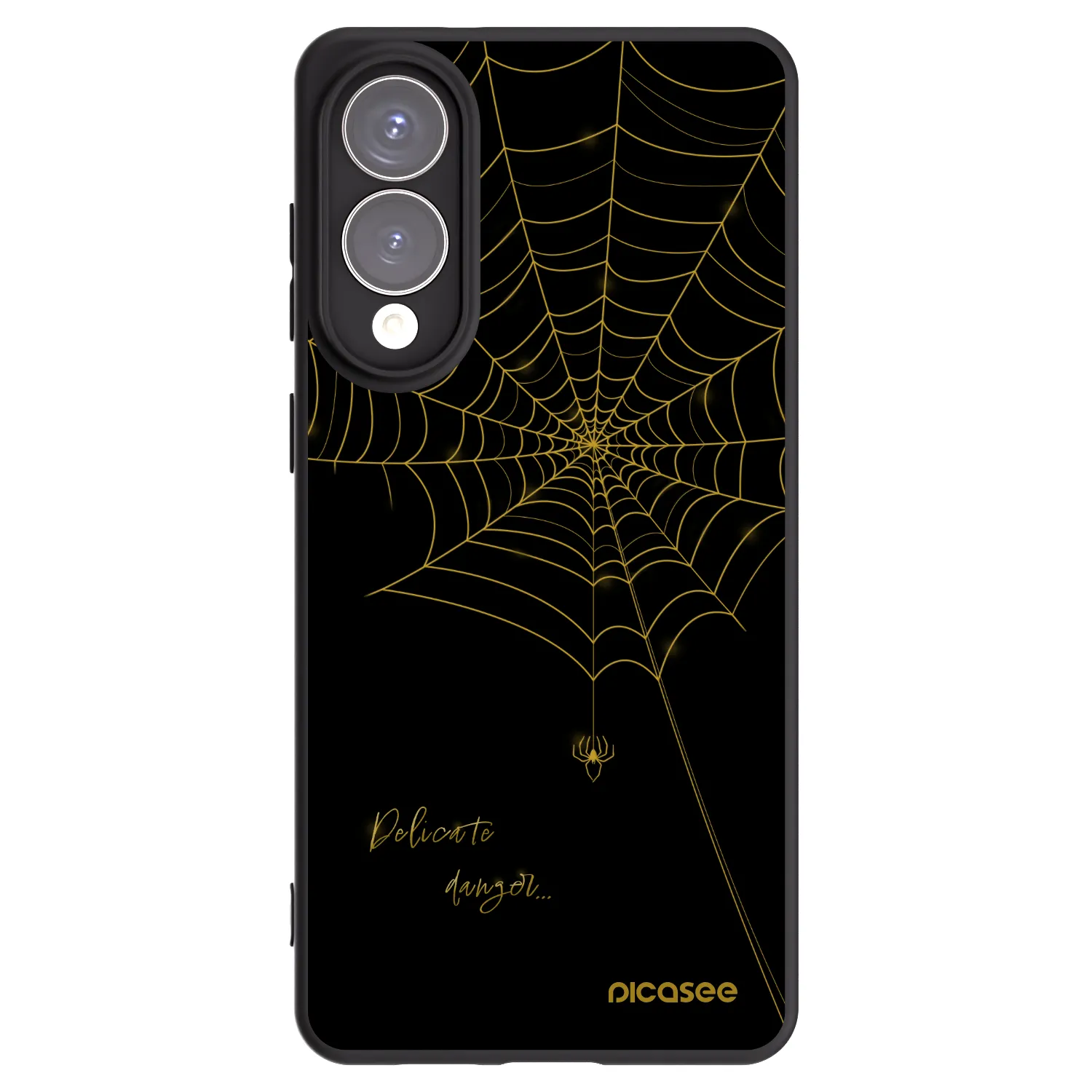 Picasee silikónový čierny obal pre Samsung Galaxy S25 Edge 5G - Delicate danger