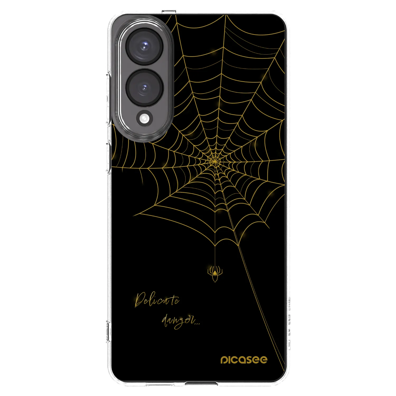 Picasee silikónový prehľadný obal pre Samsung Galaxy S25 Edge 5G - Delicate danger