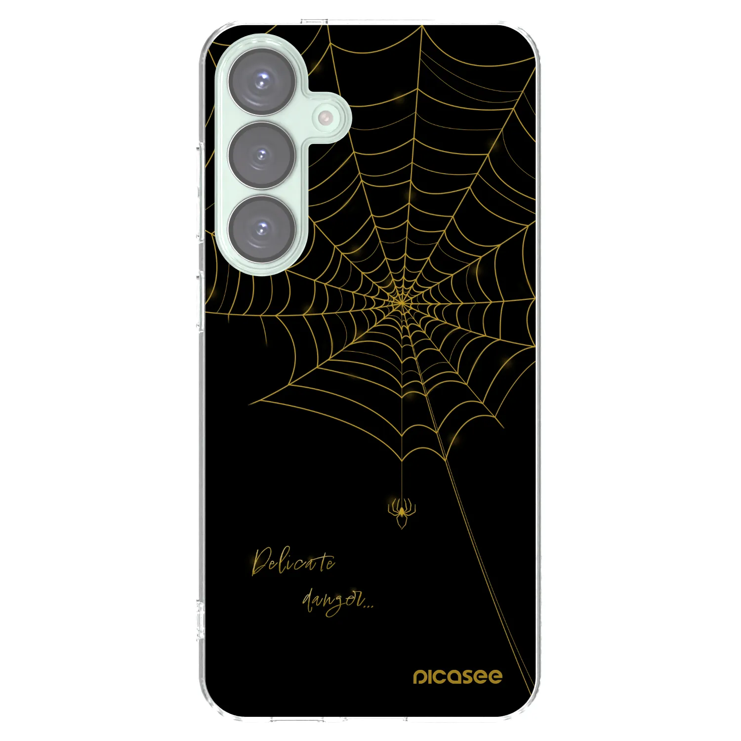 Picasee silikónový prehľadný obal pre Samsung Galaxy S25+ 5G - Delicate danger