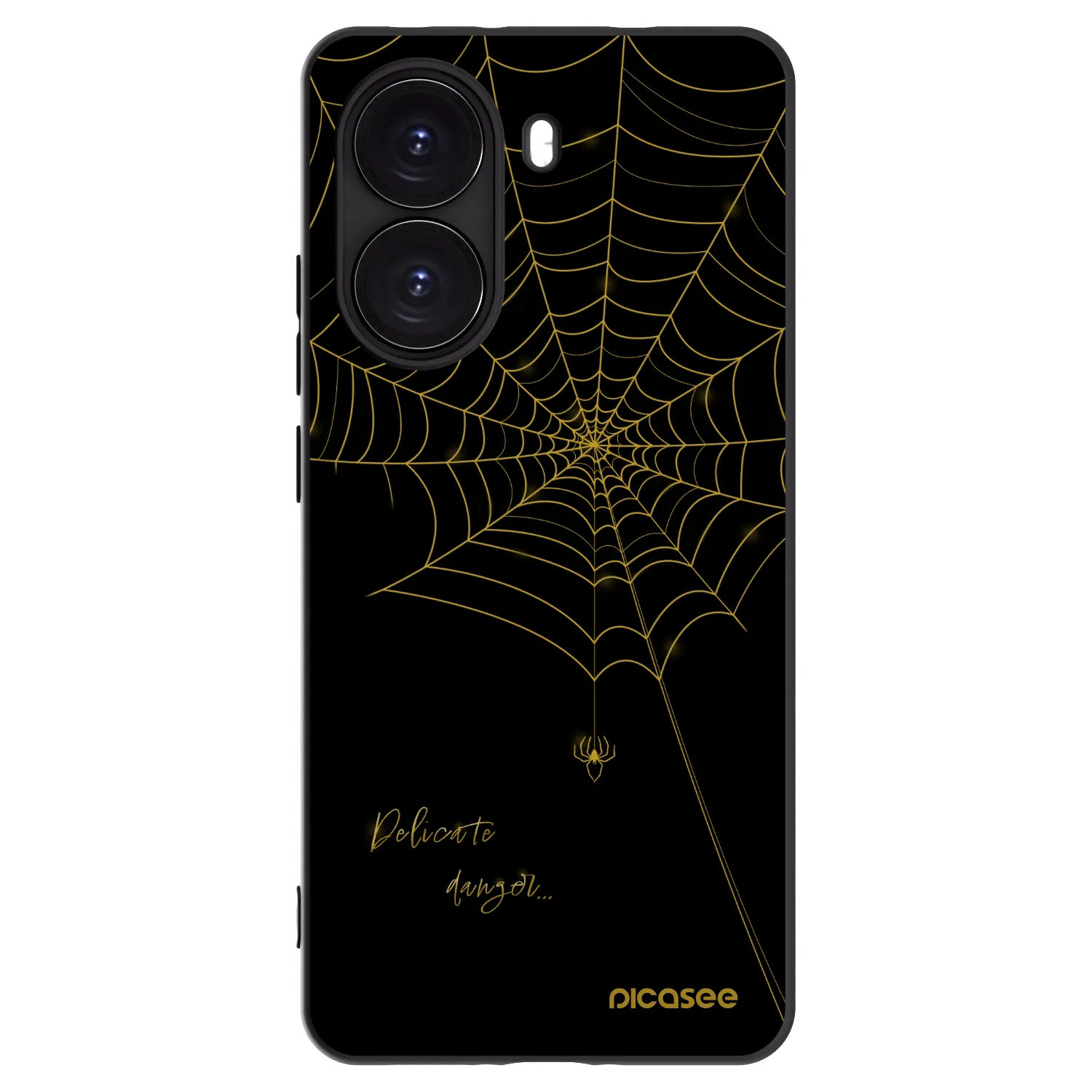 Picasee silikónový čierny obal pre Xiaomi Poco X7 Pro 5G - Delicate danger