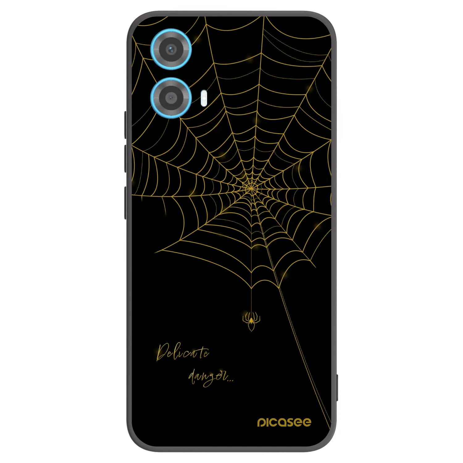 Picasee silikónový čierny obal pre Motorola Moto G34 5G - Delicate danger