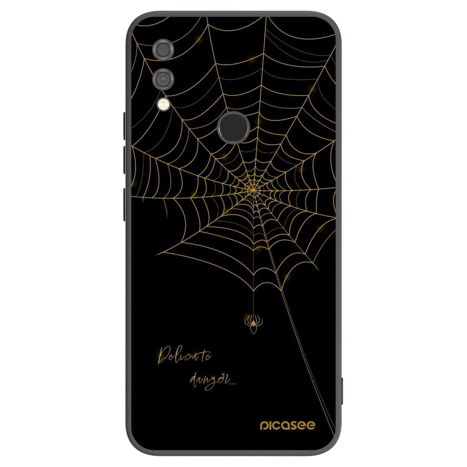 Picasee silikónový čierny obal pre Xiaomi Redmi Note 7 - Delicate danger