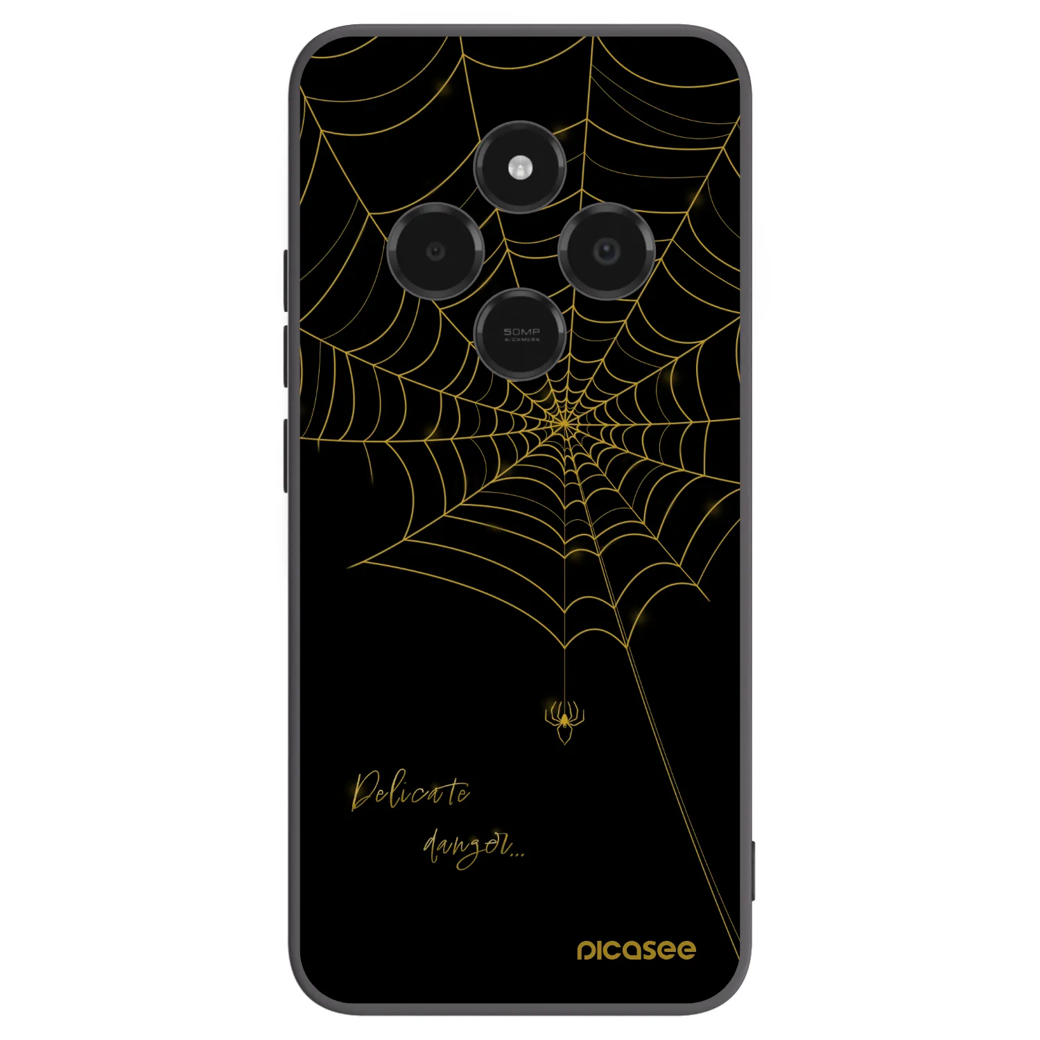 Picasee silikónový čierny obal pre Xiaomi Poco C75 - Delicate danger
