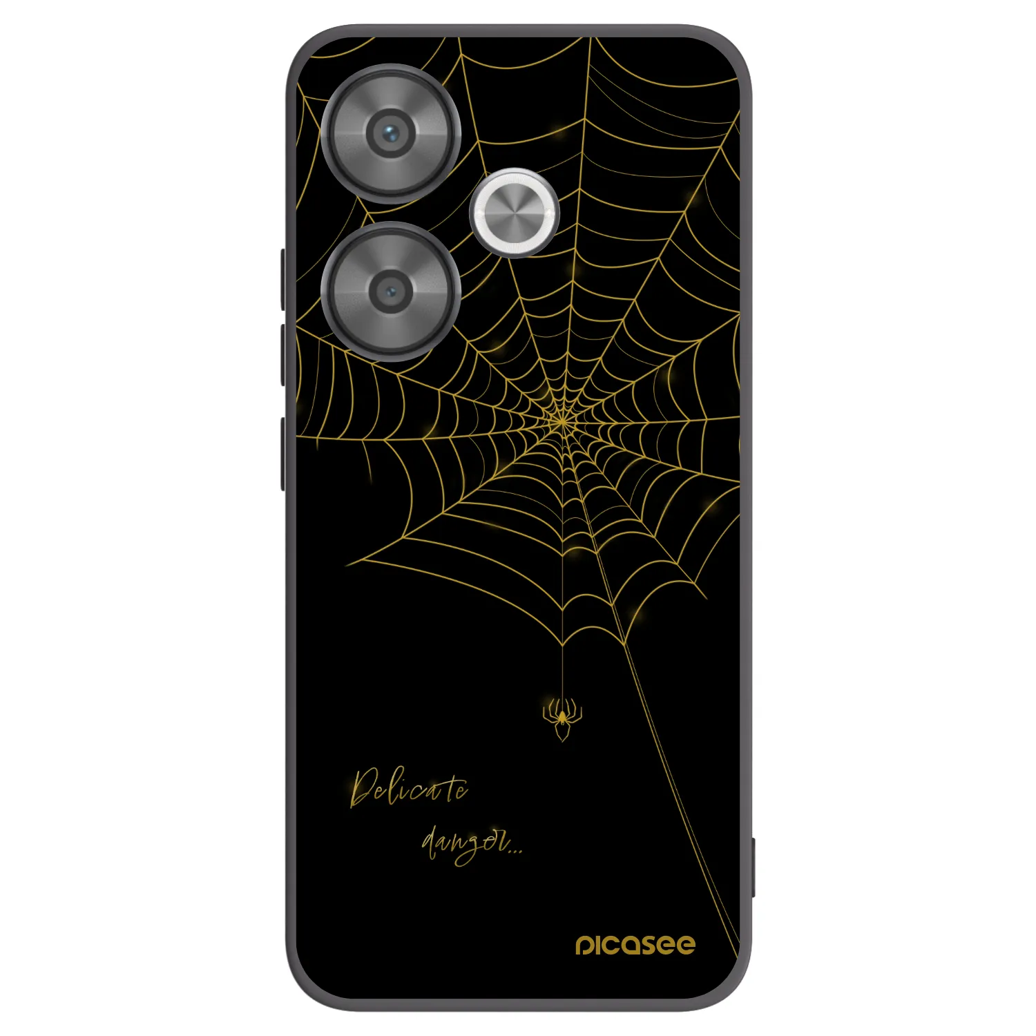 Picasee silikónový čierny obal pre Xiaomi Poco F6 - Delicate danger