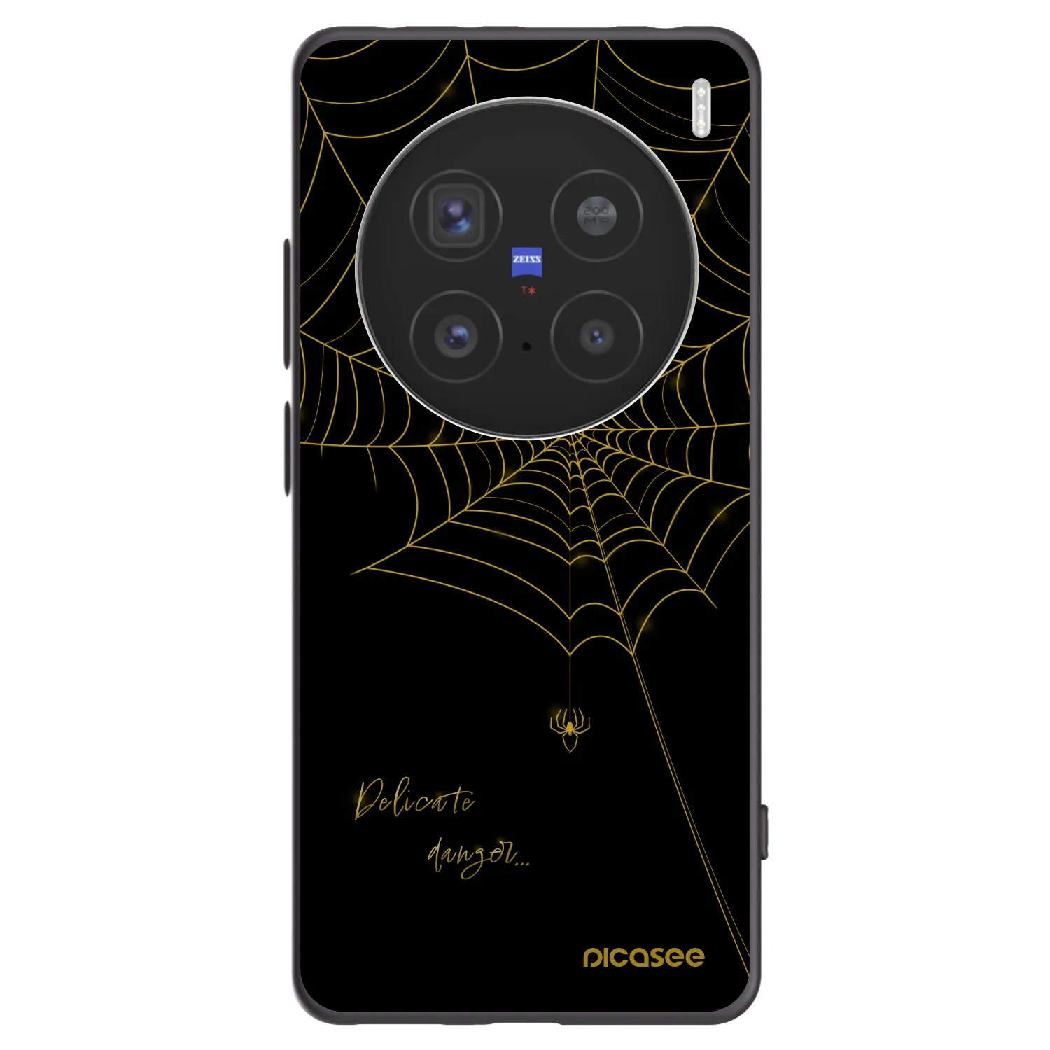 Picasee silikónový čierny obal pre Vivo X200 Pro - Delicate danger