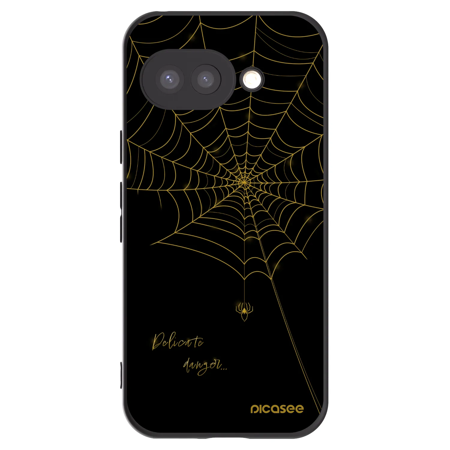 Picasee silikónový čierny obal pre Google Pixel 9a - Delicate danger