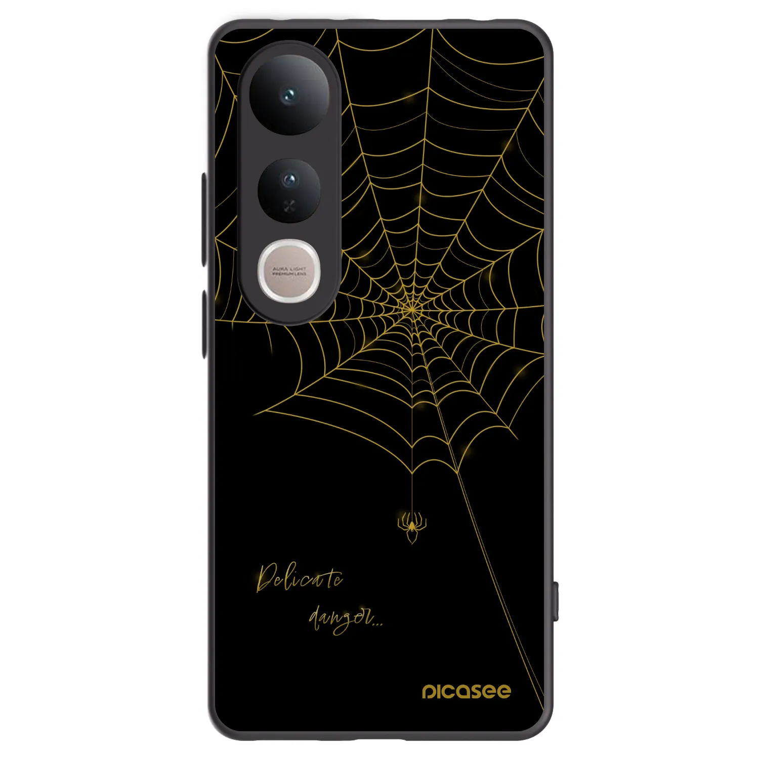 Picasee silikónový čierny obal pre Vivo V50 Lite 5G - Delicate danger