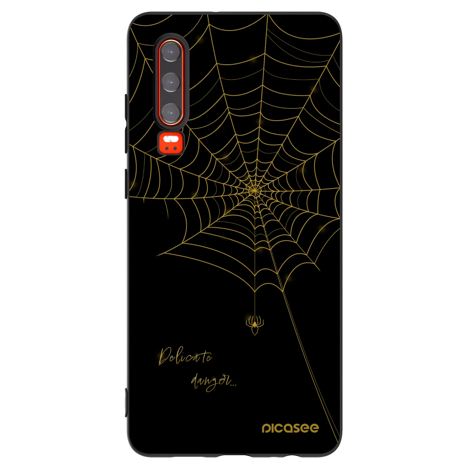 Picasee silikónový čierny obal pre Huawei P30 - Delicate danger