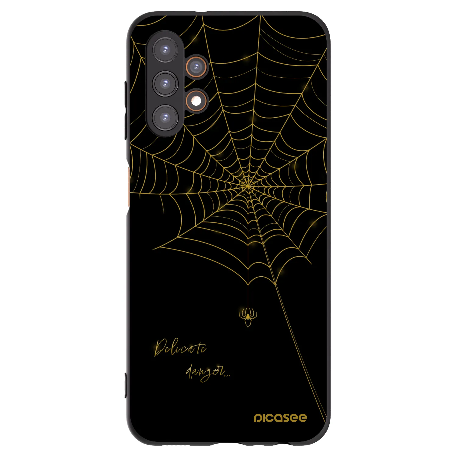 Picasee silikónový čierny obal pre Samsung Galaxy A13 5G - Delicate danger