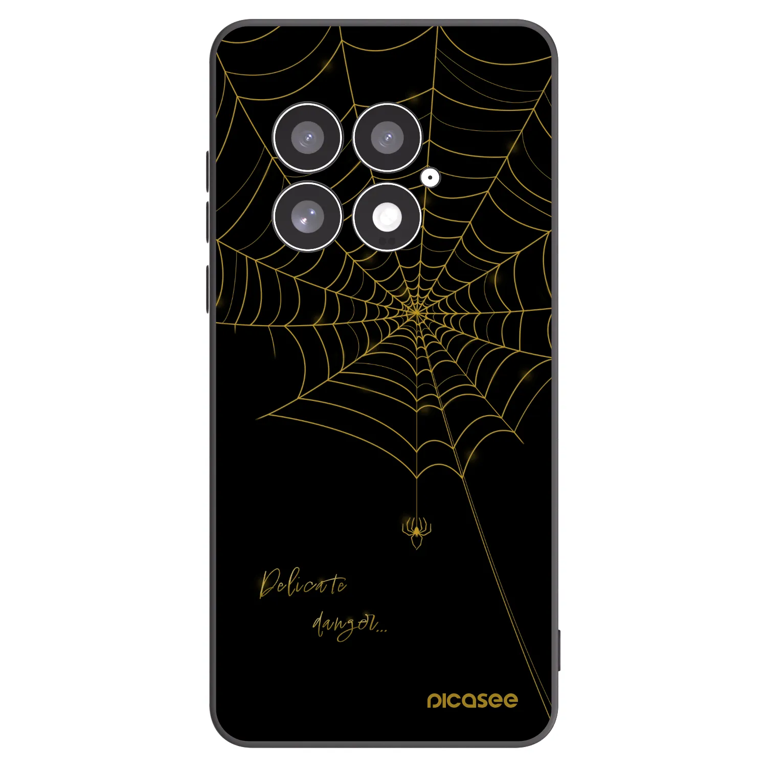 Picasee silikónový čierny obal pre OnePlus 13 5G - Delicate danger