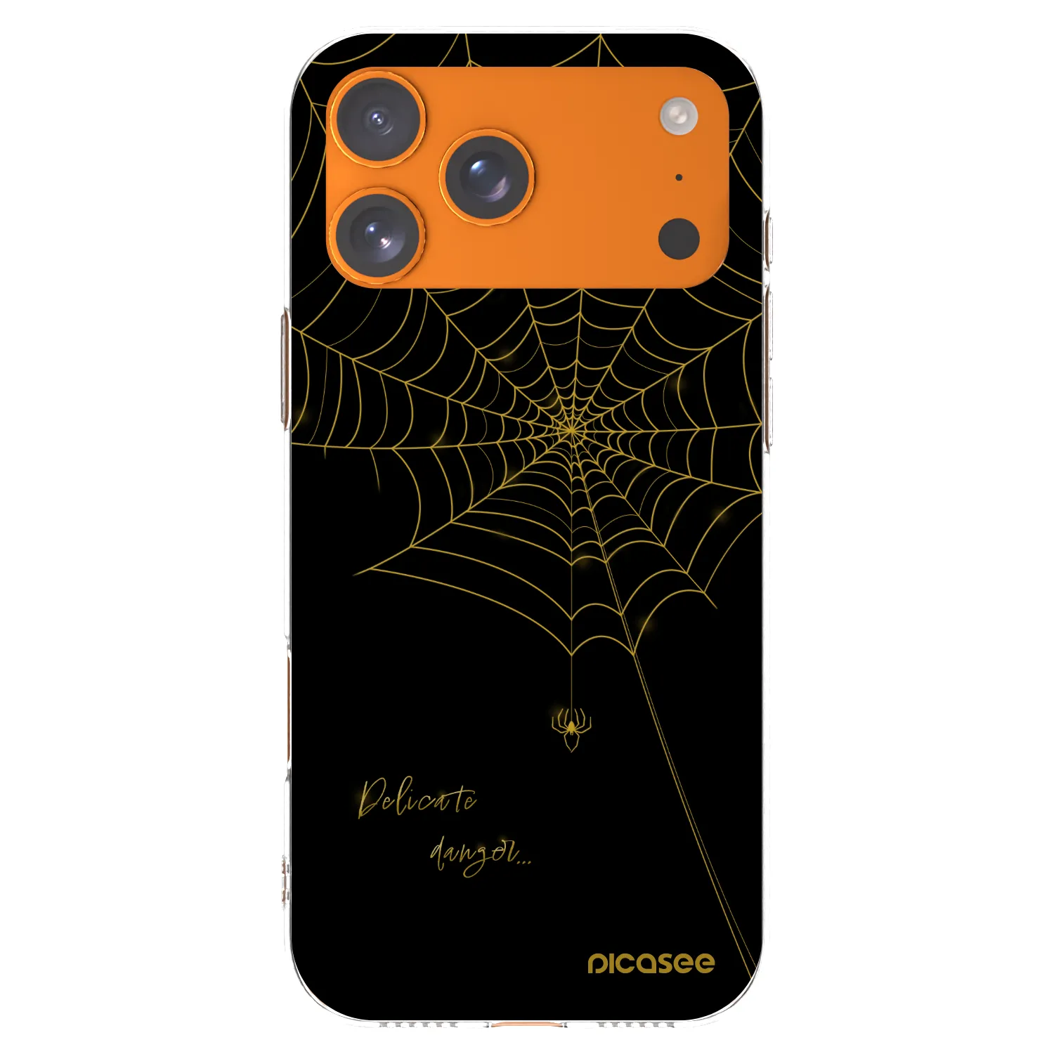 Picasee silikónový prehľadný obal pre Apple iPhone 17 Pro Max - Delicate danger