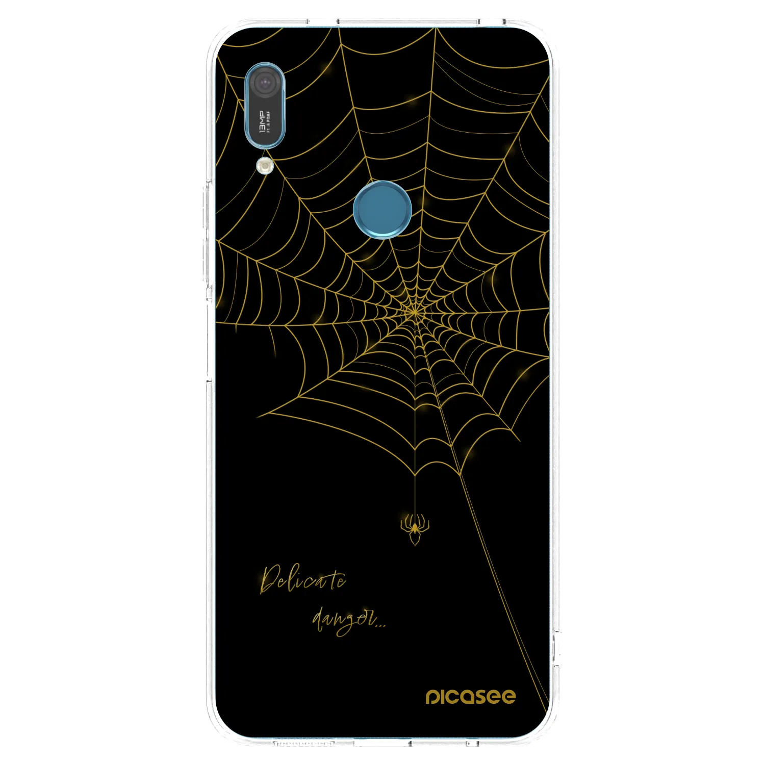Picasee silikónový prehľadný obal pre Huawei Y6 2019 - Delicate danger