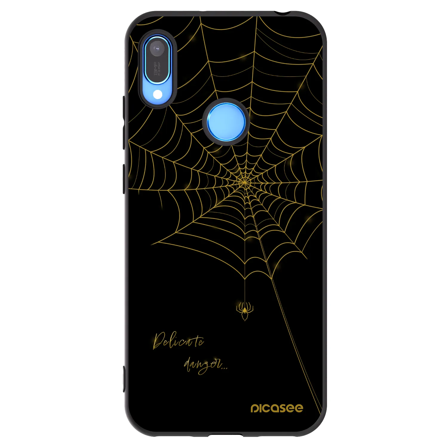 Picasee silikónový čierny obal pre Huawei Y6 2019 - Delicate danger