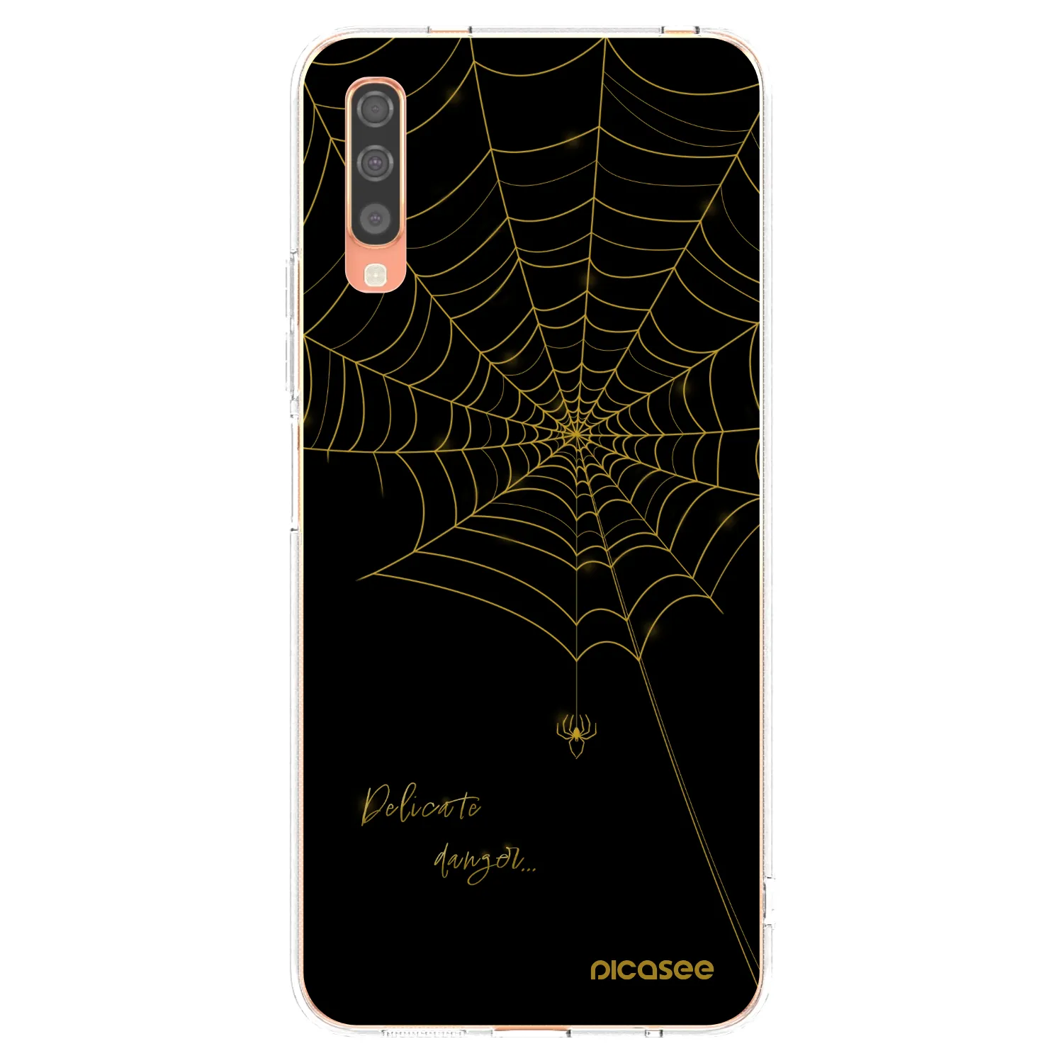 Picasee silikónový prehľadný obal pre Samsung Galaxy A70 A705F - Delicate danger