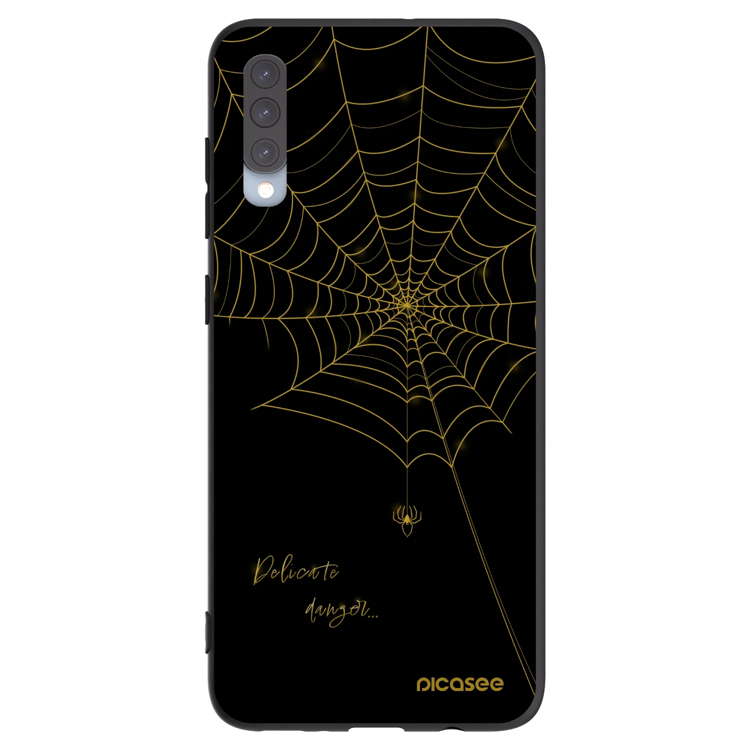 Picasee silikónový čierny obal pre Samsung Galaxy A70 A705F - Delicate danger