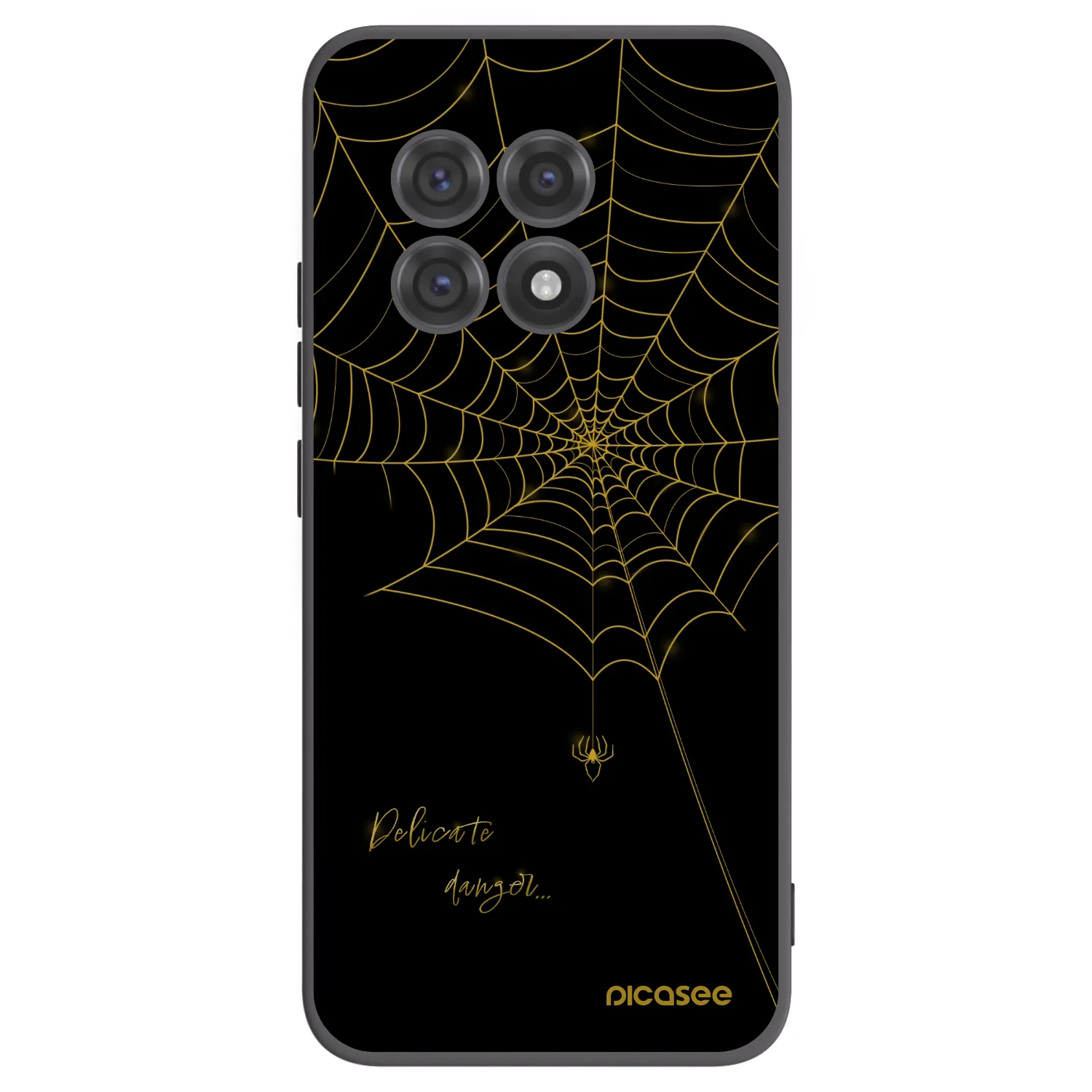 Picasee silikónový čierny obal pre OnePlus 13R 5G - Delicate danger