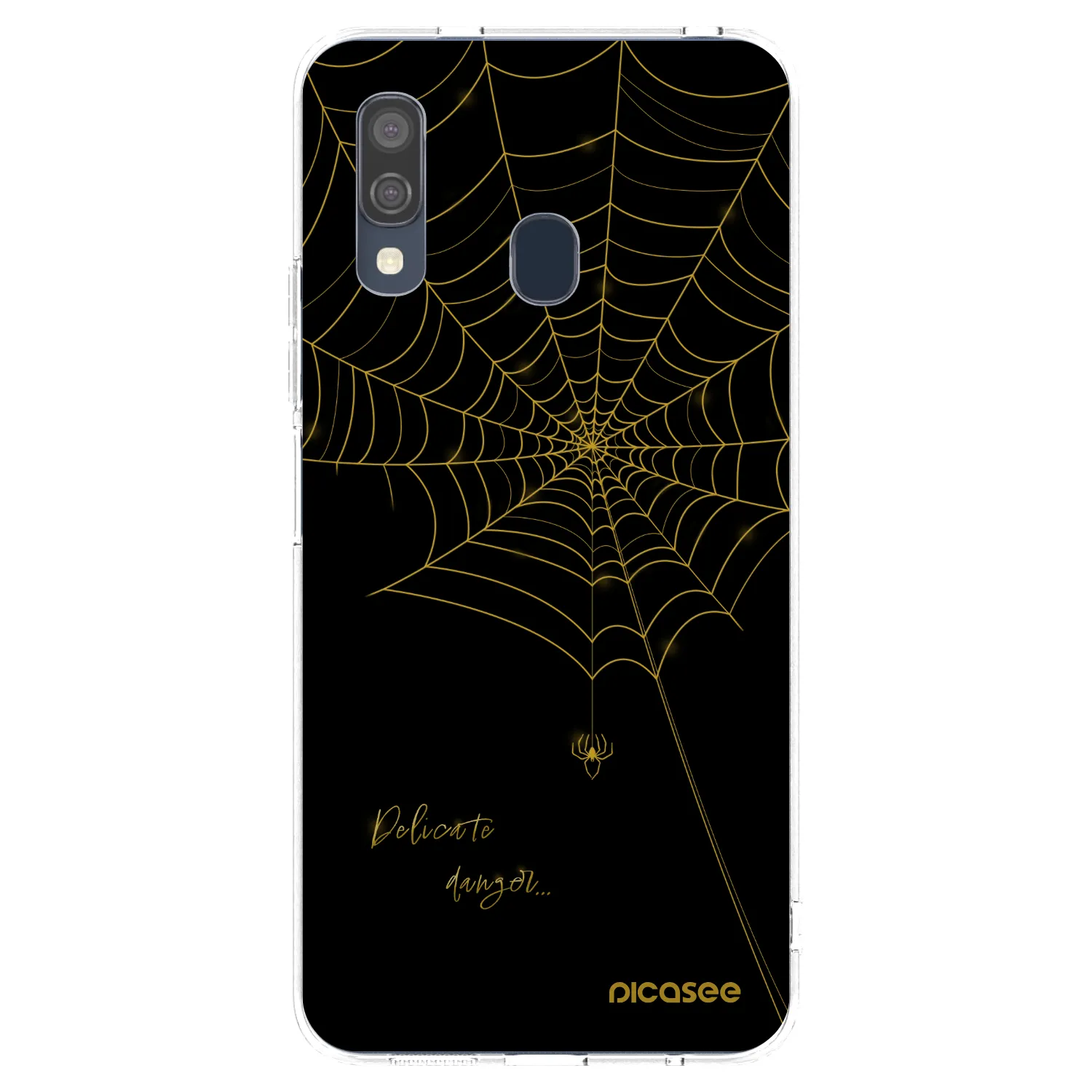 Picasee silikónový prehľadný obal pre Samsung Galaxy A40 A405F - Delicate danger