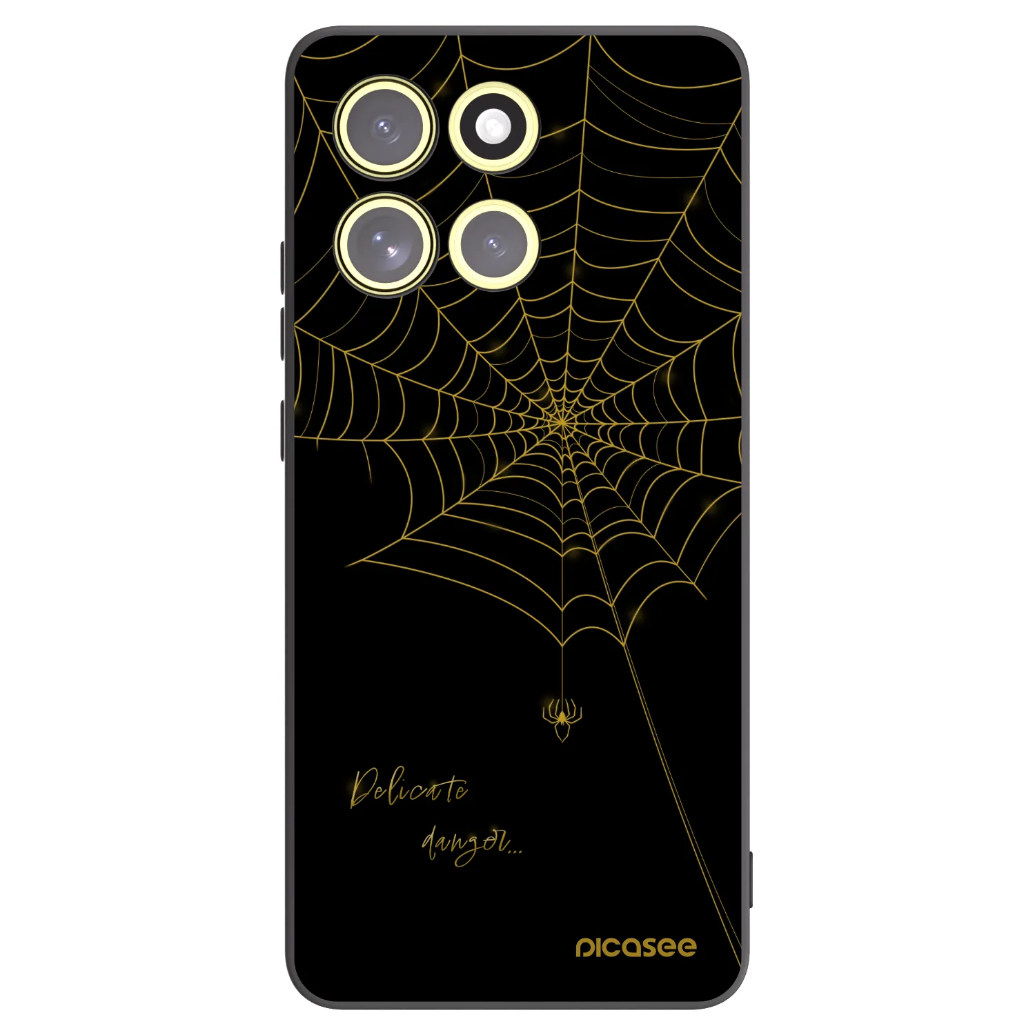 Picasee silikónový čierny obal pre Motorola Moto G86 5G - Delicate danger