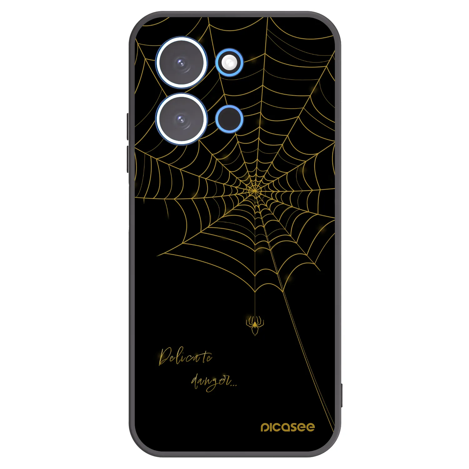 Picasee silikónový čierny obal pre Xiaomi Redmi 15C 4G - Delicate danger