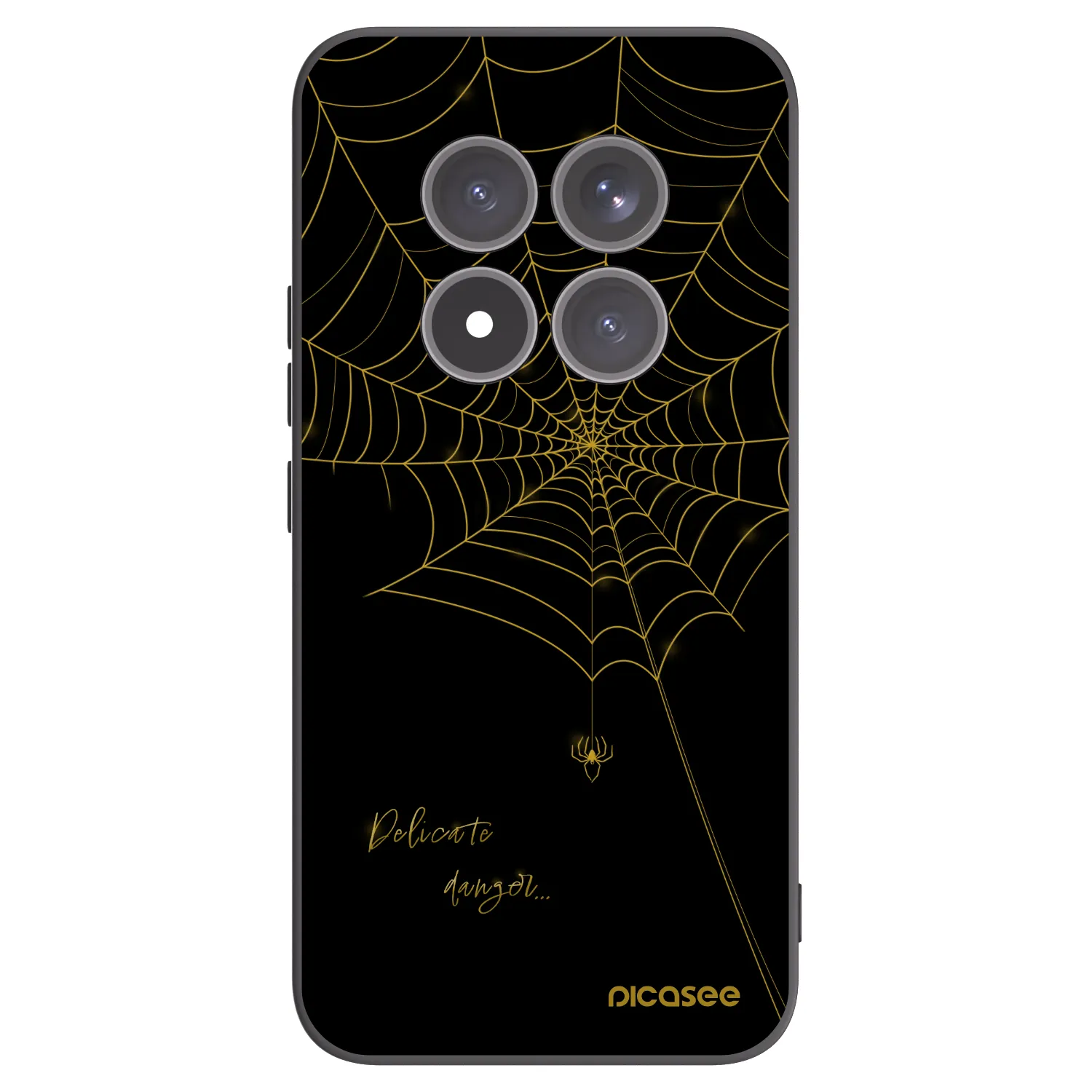 Picasee silikónový čierny obal pre Xiaomi Redmi Note 15 Pro+ - Delicate danger