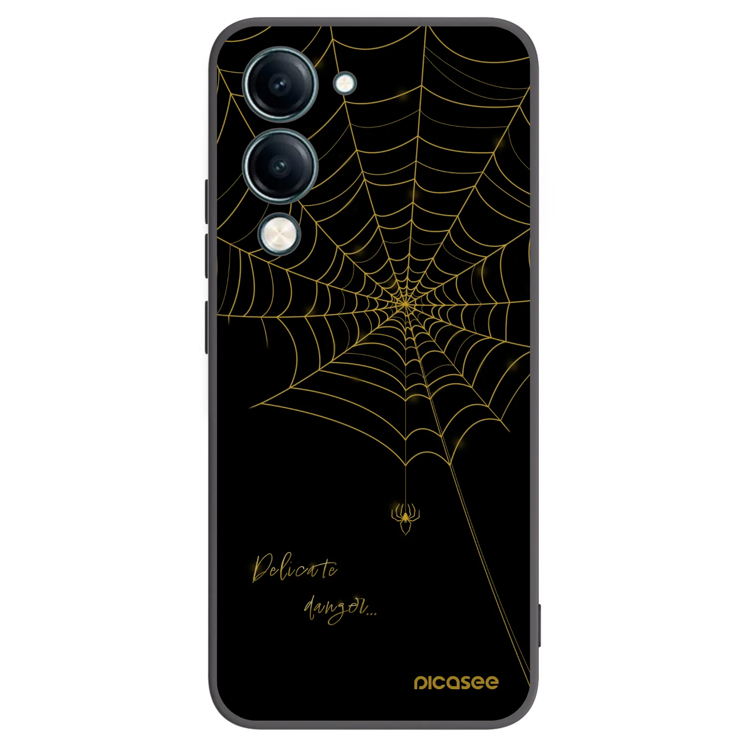 Picasee silikónový čierny obal pre Vivo Y29s 5G - Delicate danger