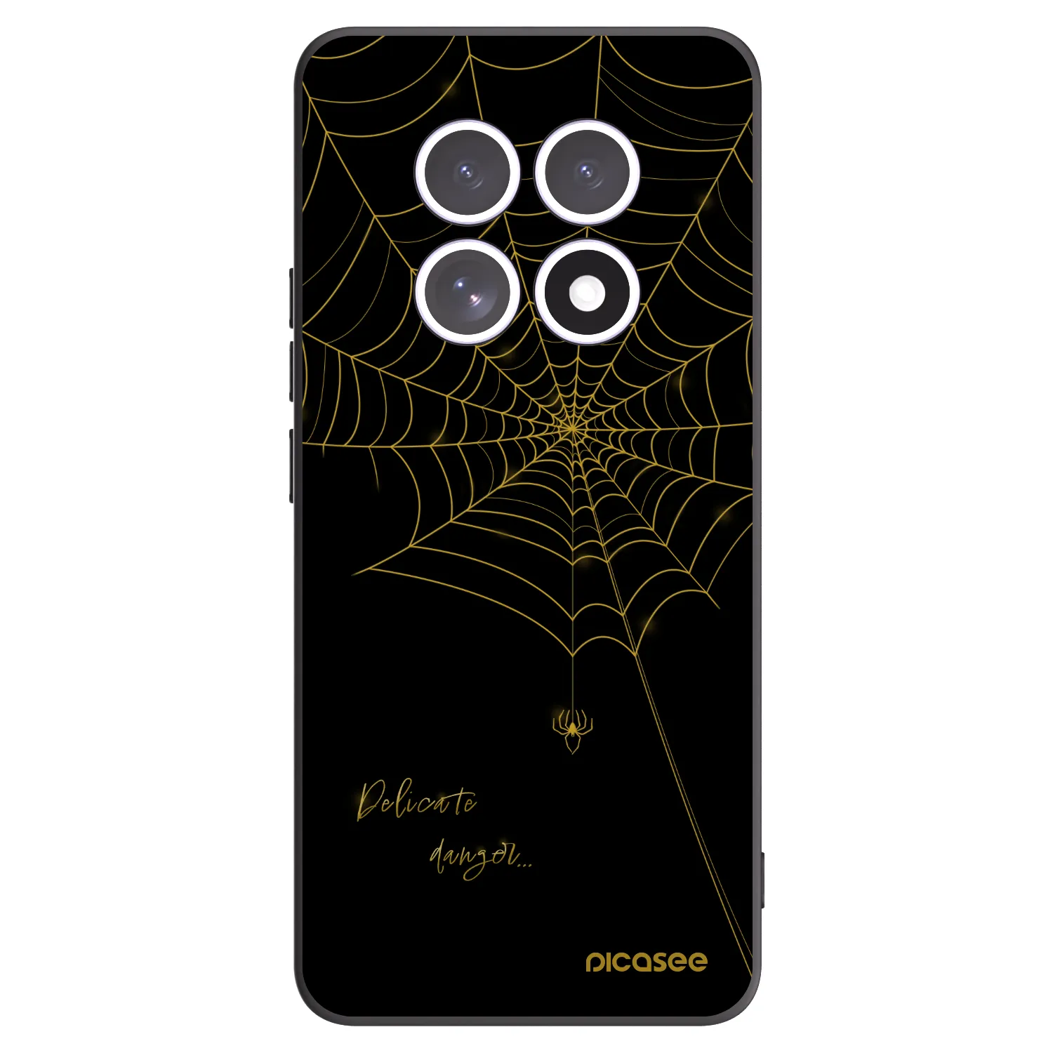 Picasee silikónový čierny obal pre Xiaomi Redmi Note 15 4G - Delicate danger