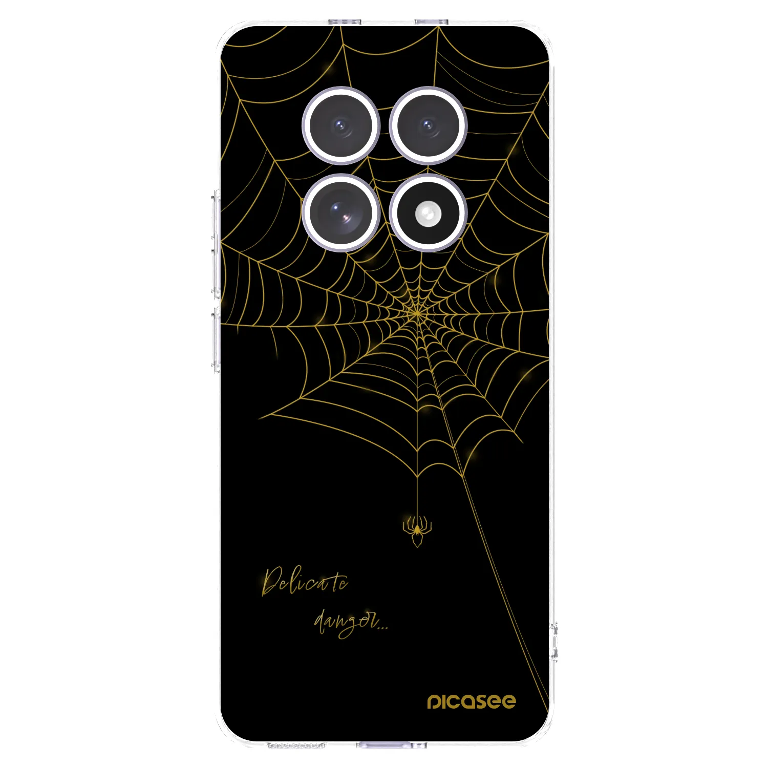 Picasee silikónový prehľadný obal pre Xiaomi Redmi Note 15 4G - Delicate danger
