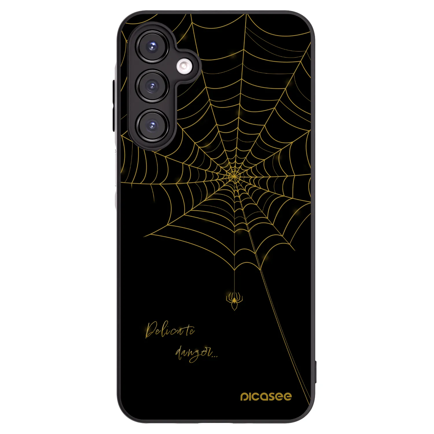 Picasee silikónový čierny obal pre Samsung Galaxy A16 4G - Delicate danger