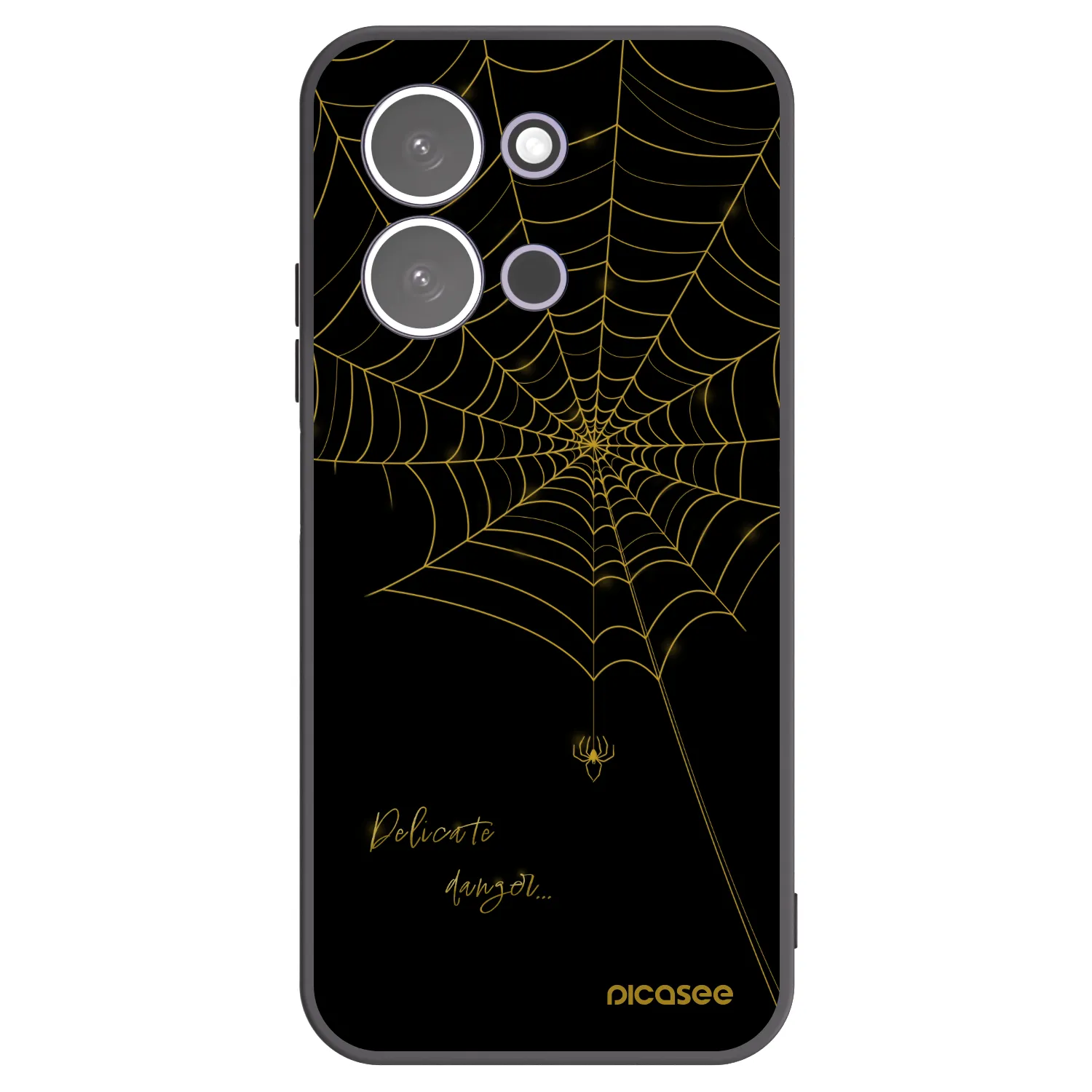 Picasee silikónový čierny obal pre Xiaomi Redmi 15C 5G - Delicate danger