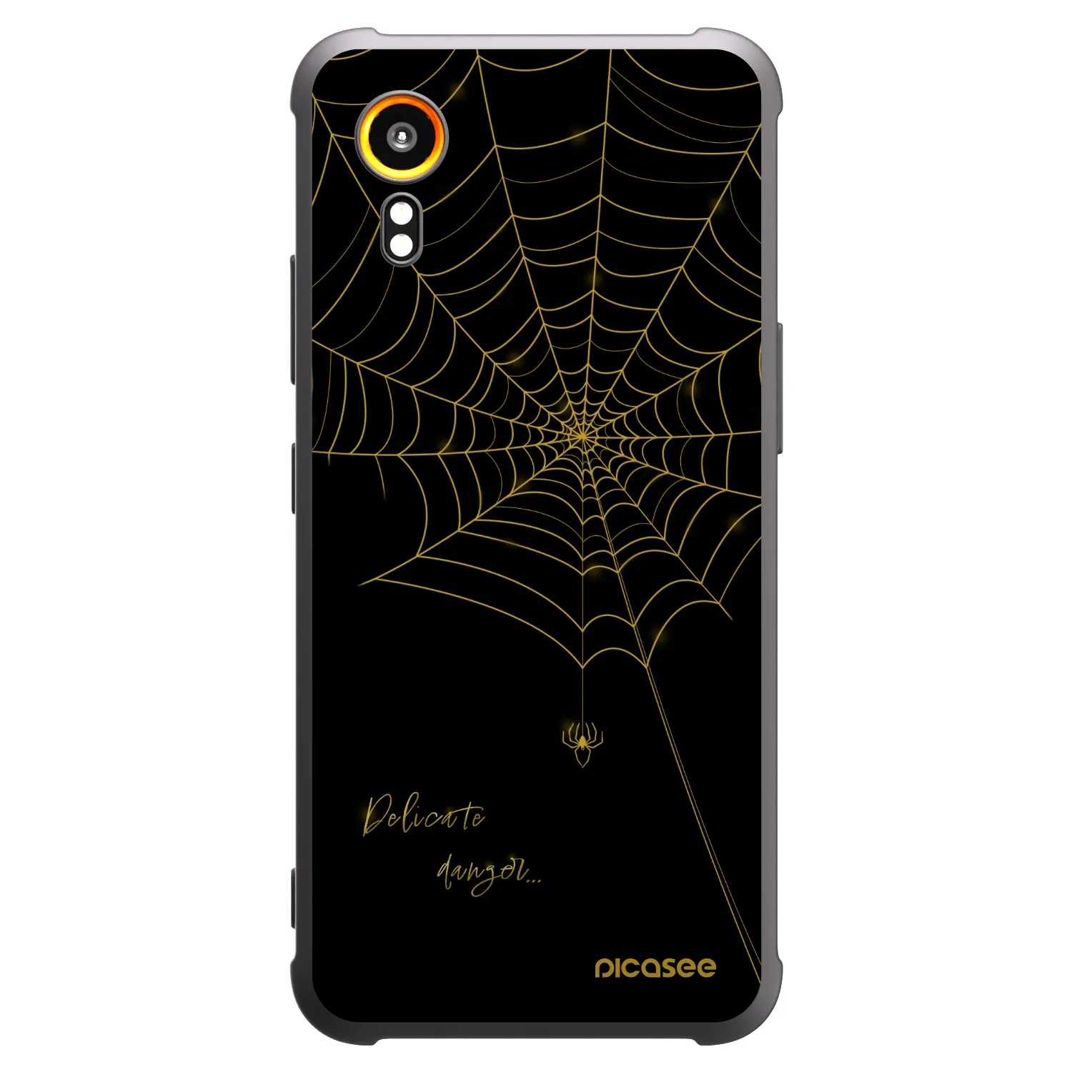 Picasee silikónový čierny obal pre Samsung Galaxy XCover 7 - Delicate danger