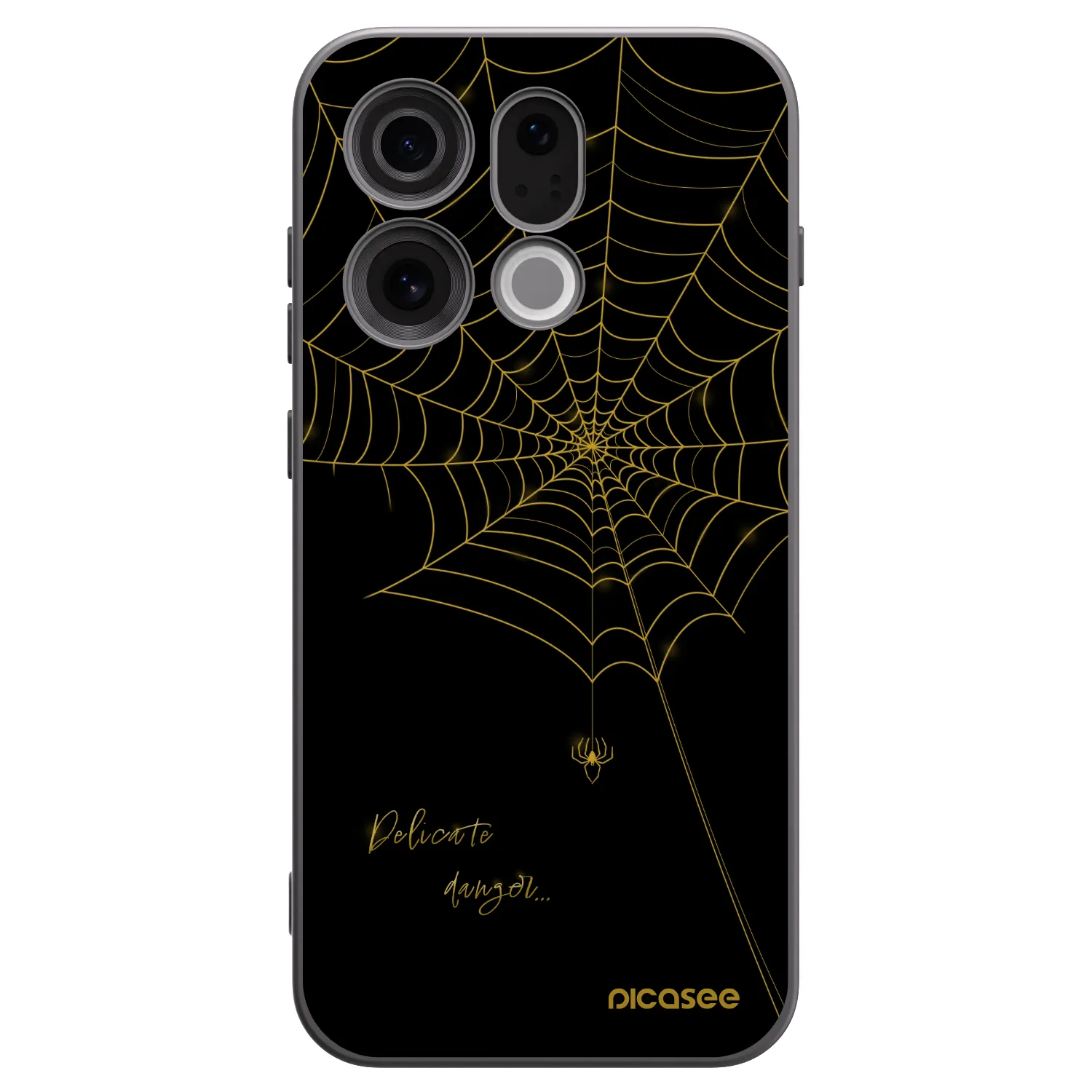 Picasee silikónový čierny obal pre OPPO Find X9 - Delicate danger