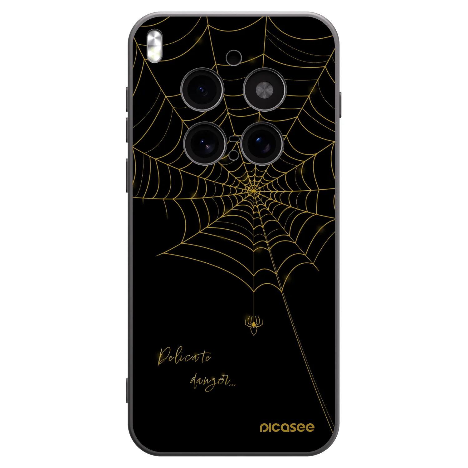 Picasee silikónový čierny obal pre Vivo X300 Pro - Delicate danger