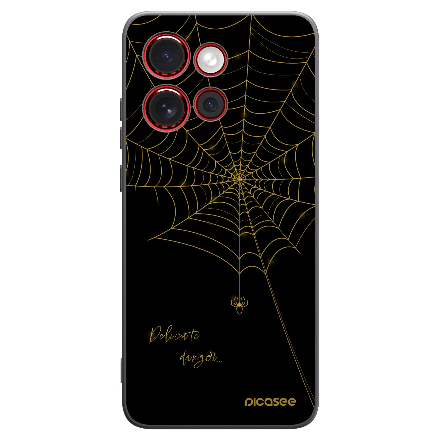Picasee silikónový čierny obal pre Motorola Edge 60 Neo 5G - Delicate danger