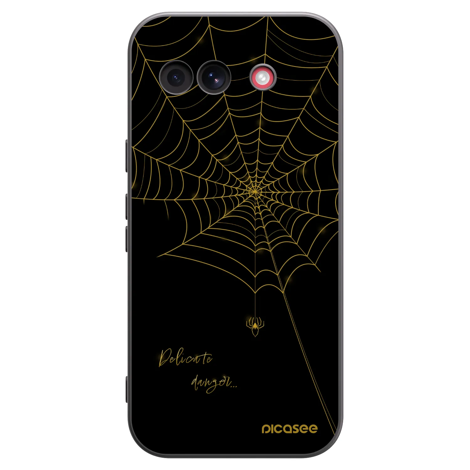 Picasee silikónový čierny obal pre Google Pixel 10a - Delicate danger
