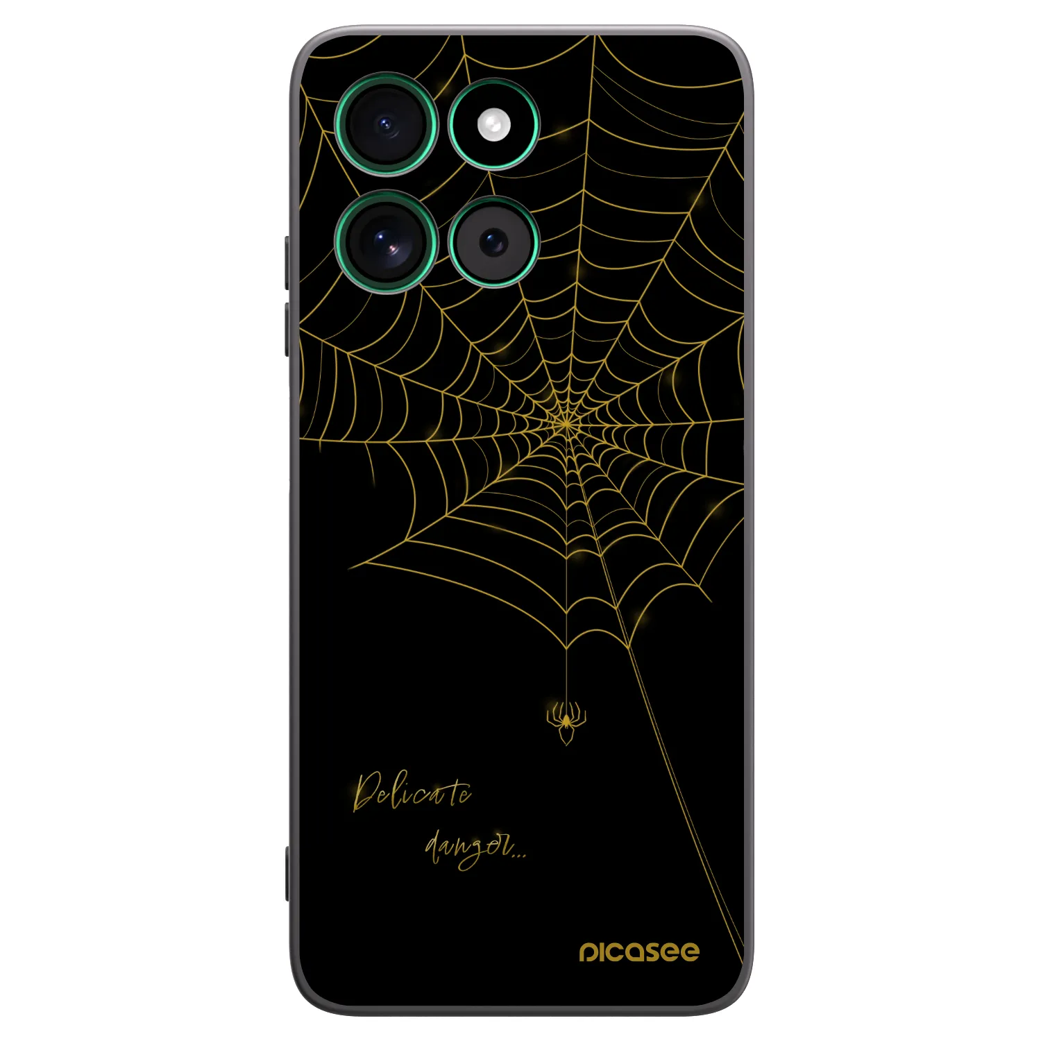 Picasee silikónový čierny obal pre Motorola Moto G57 Power - Delicate danger