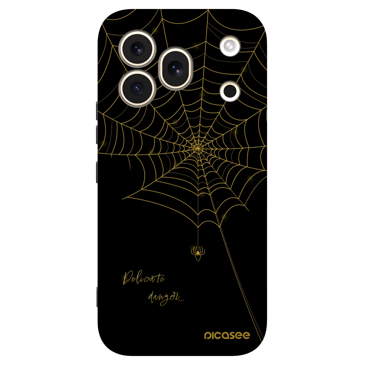 Picasee silikónový čierny obal pre Honor 600 Pro - Delicate danger