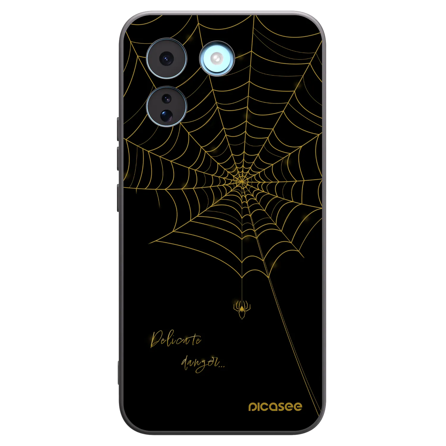 Picasee silikónový čierny obal pre Xiaomi Redmi Note 17 Pro MAX 5G - Delicate danger