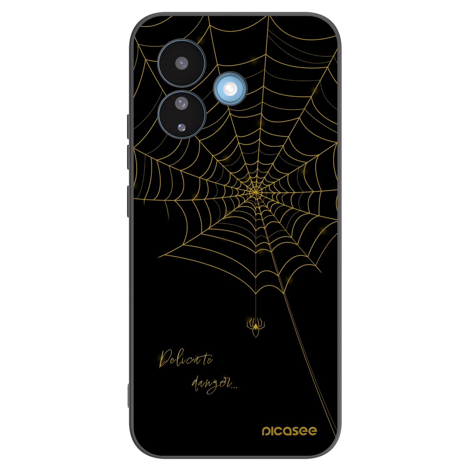 Picasee silikónový čierny obal pre Xiaomi Redmi Note 17 Pro 5G - Delicate danger