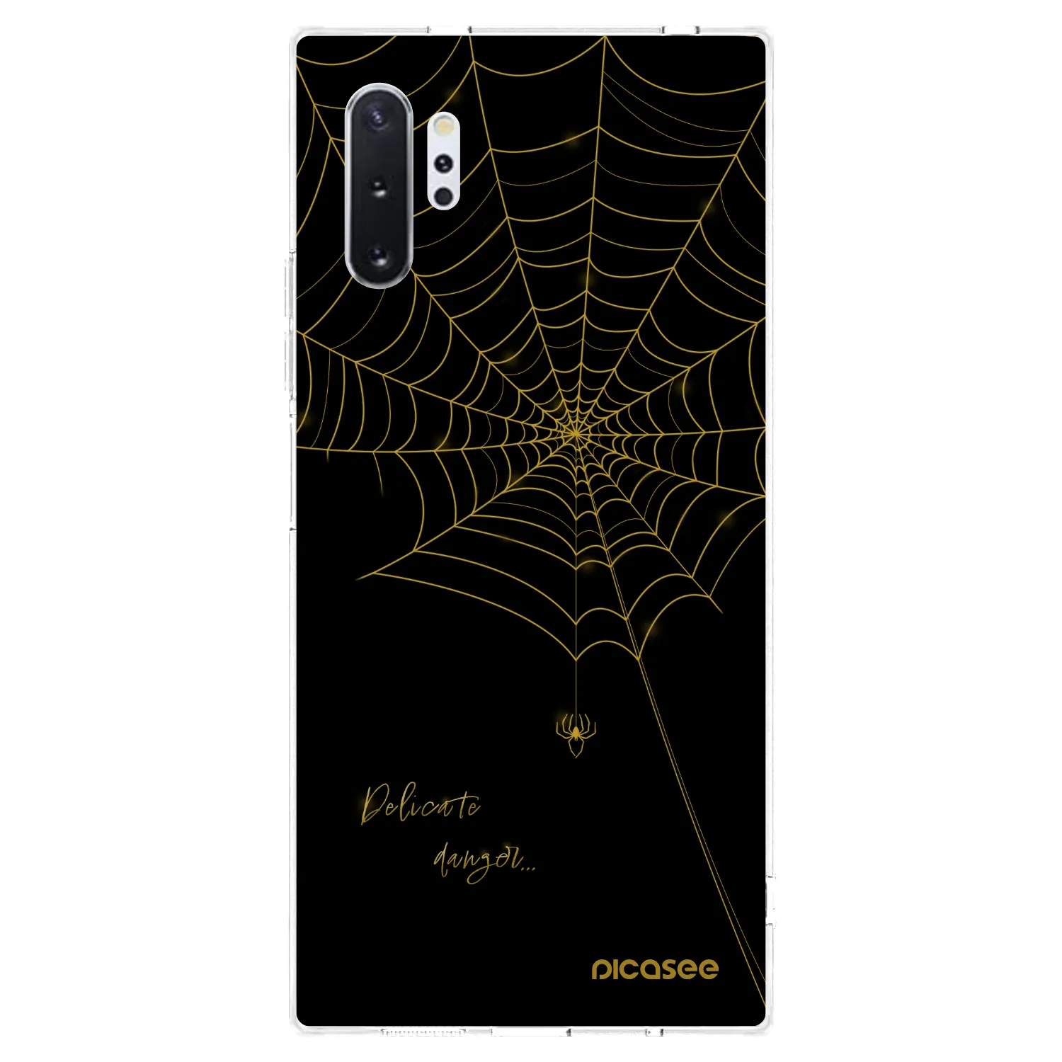 Picasee silikónový prehľadný obal pre Samsung Galaxy Note 10+ N975F - Delicate danger