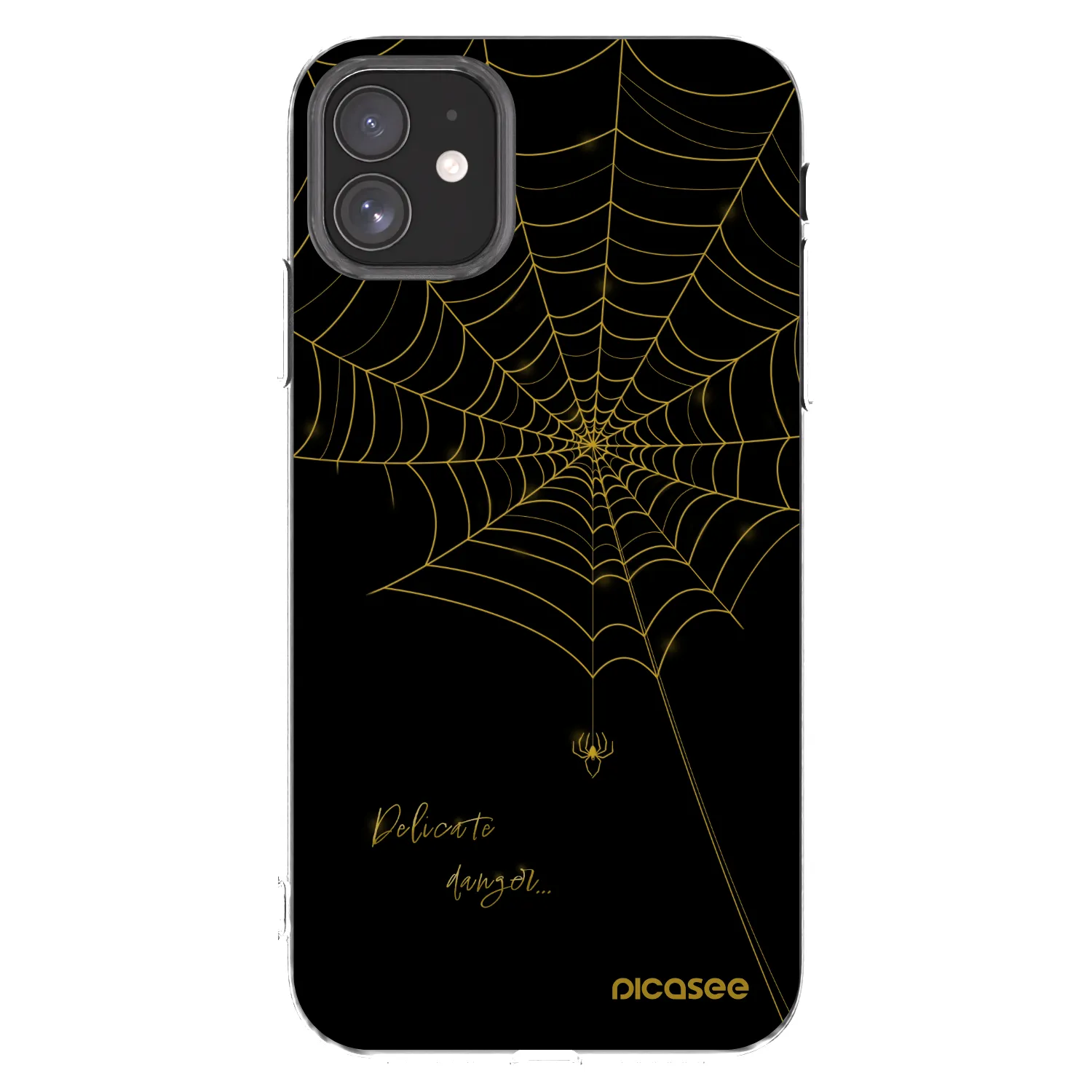 Picasee silikónový prehľadný obal pre Apple iPhone 11 - Delicate danger