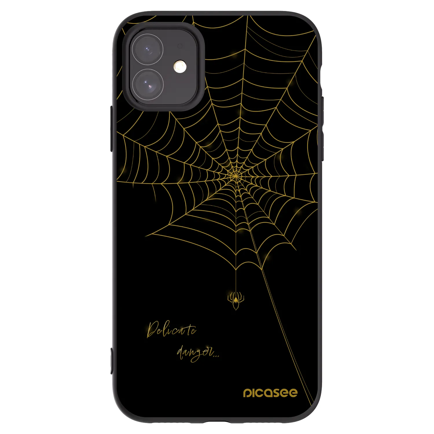 Picasee silikónový čierny obal pre Apple iPhone 11 - Delicate danger