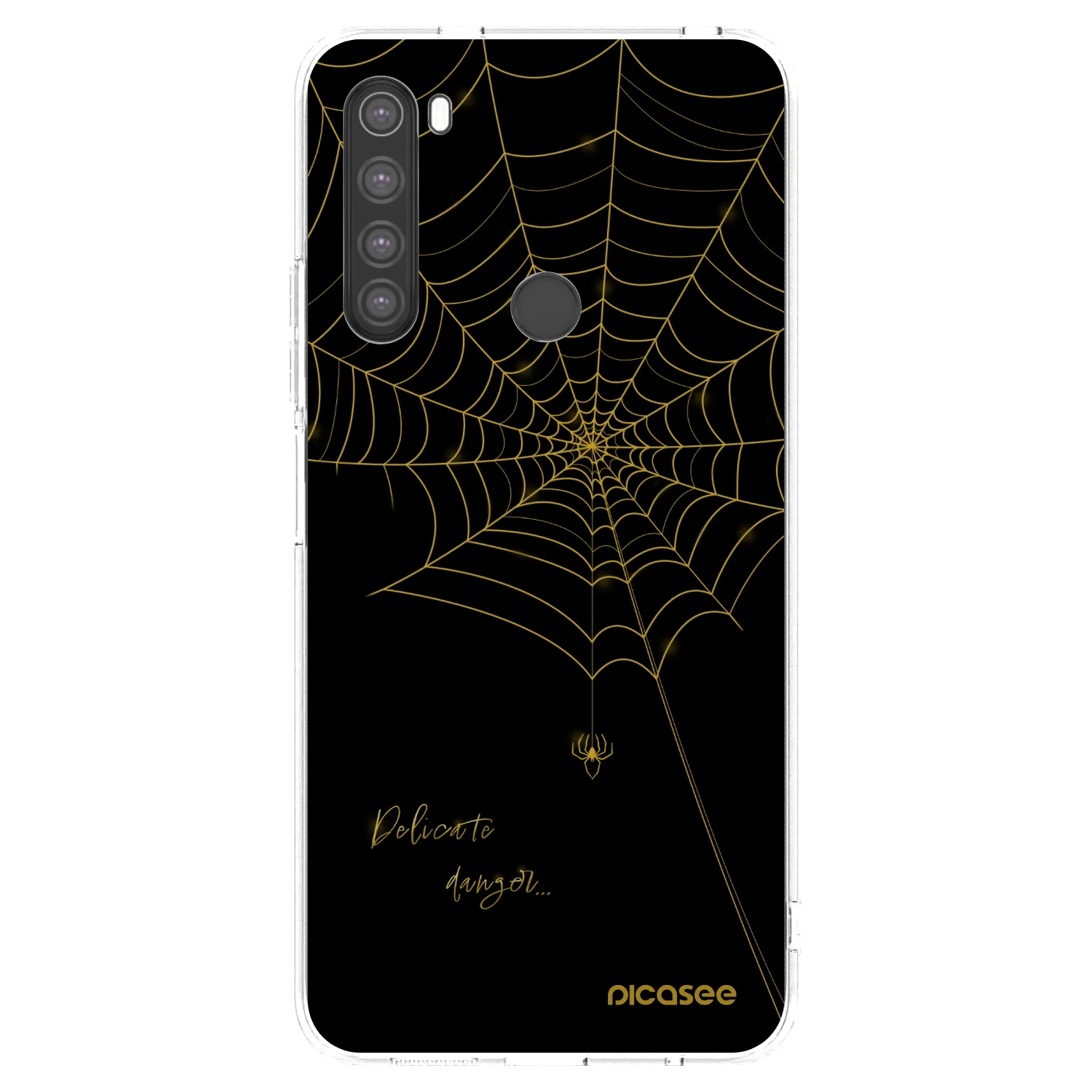 Picasee silikónový prehľadný obal pre Xiaomi Redmi Note 8 - Delicate danger