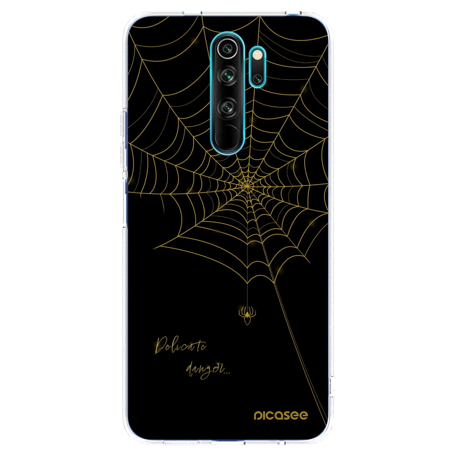 Picasee silikónový prehľadný obal pre Xiaomi Redmi Note 8 Pro - Delicate danger
