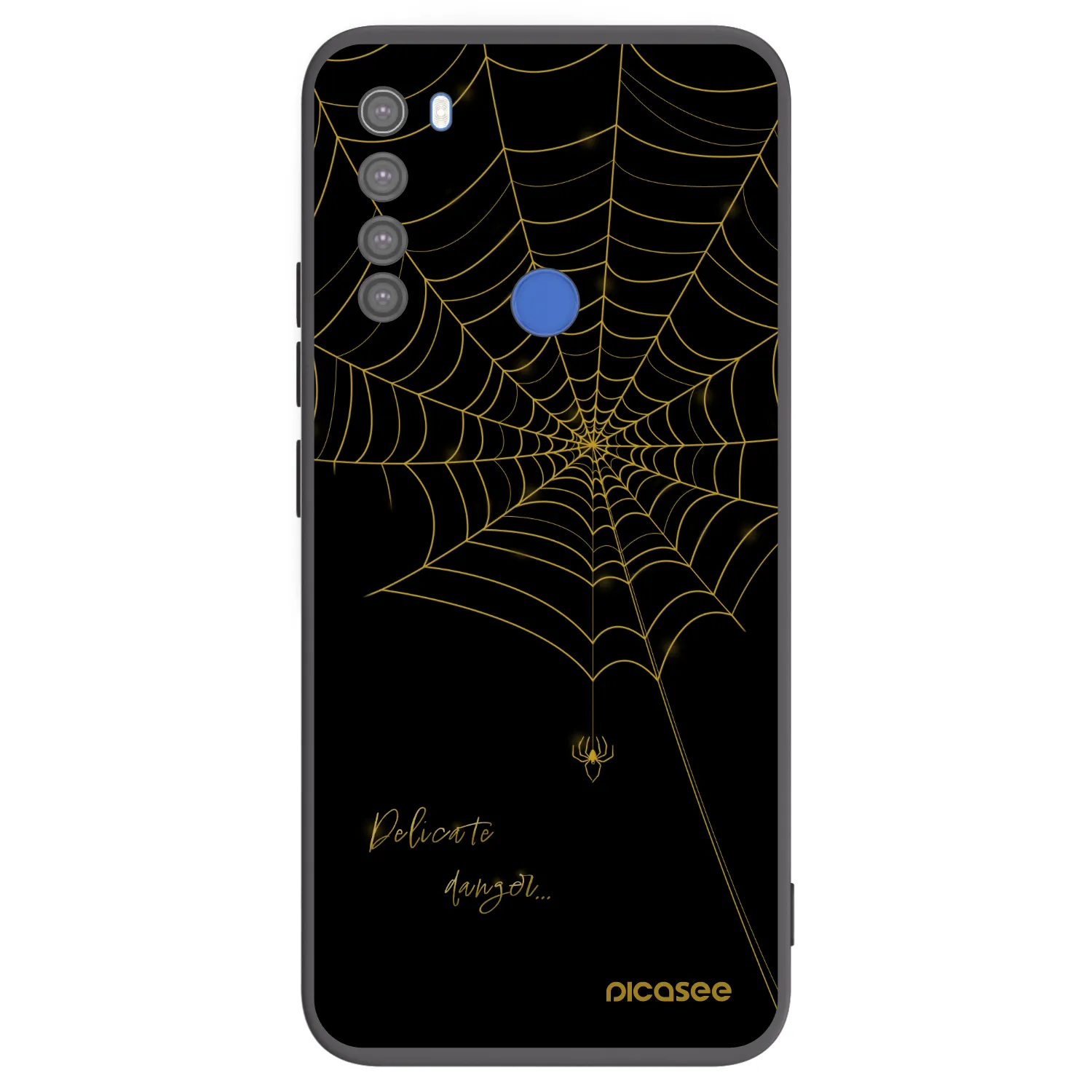 Picasee silikónový čierny obal pre Xiaomi Redmi Note 8T - Delicate danger