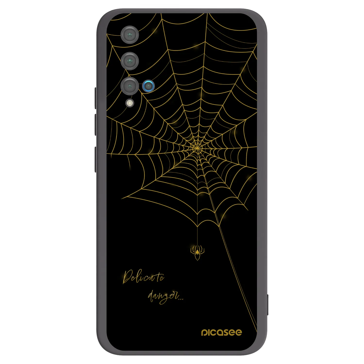 Picasee silikónový čierny obal pre Huawei Nova 5T - Delicate danger
