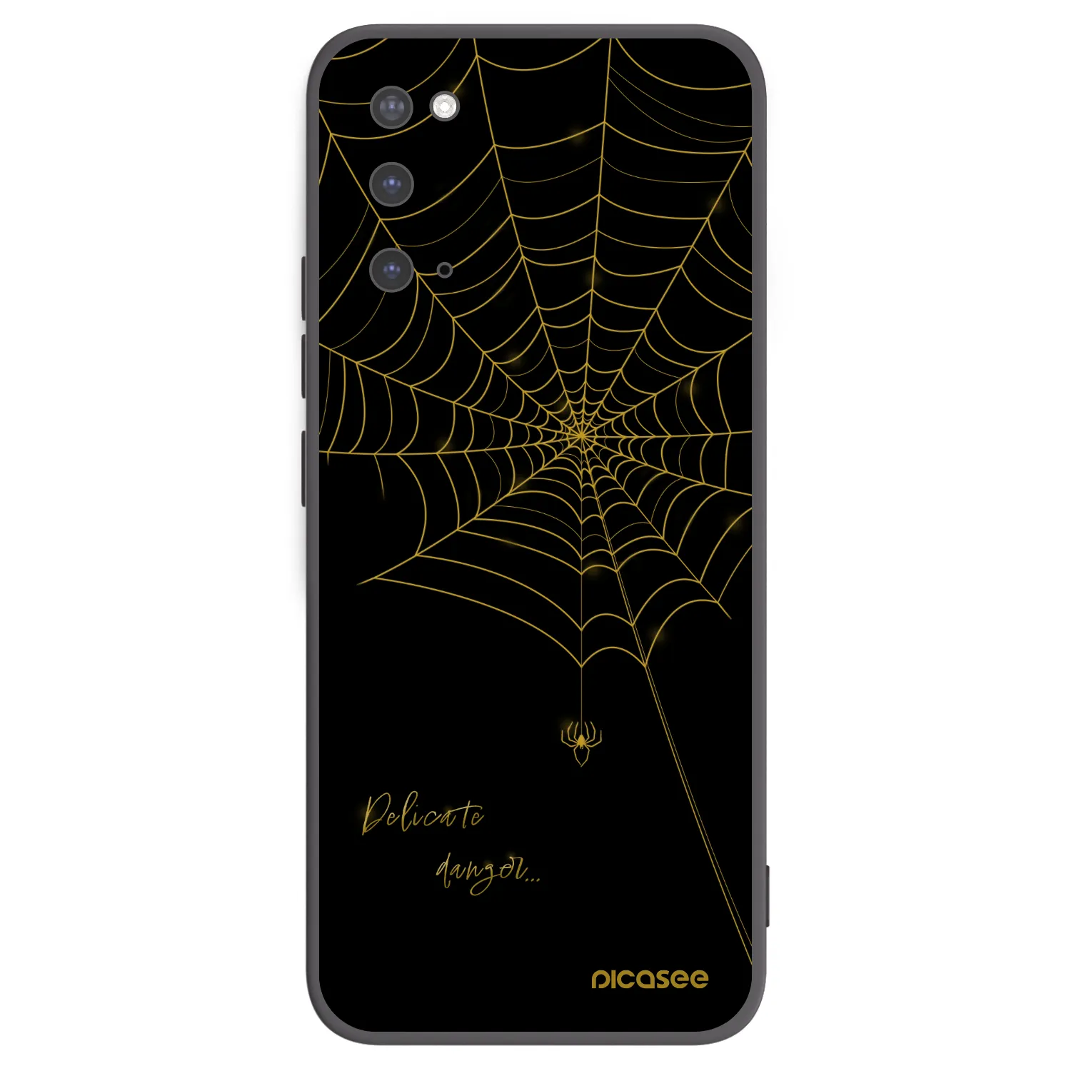Picasee silikónový čierny obal pre Samsung Galaxy S20 G980F - Delicate danger