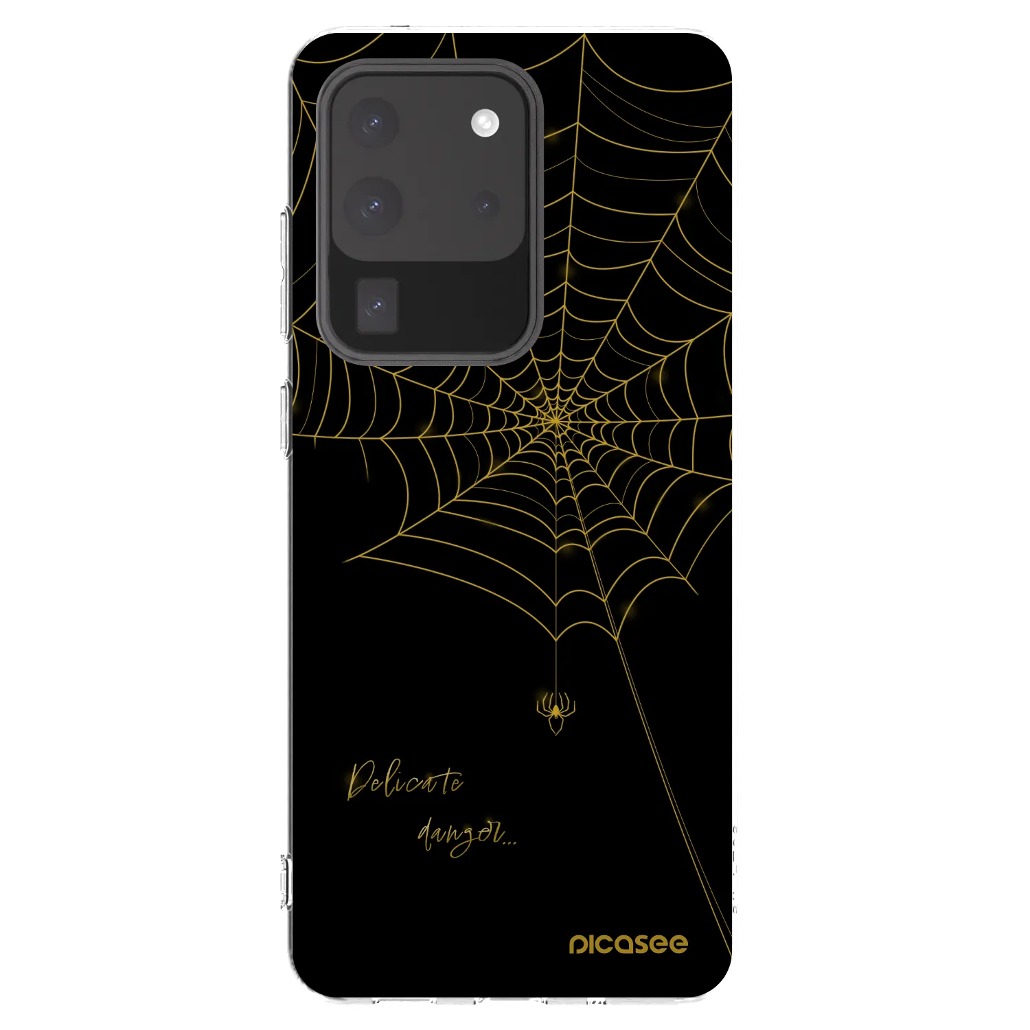 Picasee silikónový prehľadný obal pre Samsung Galaxy S20 Ultra 5G G988F - Delicate danger